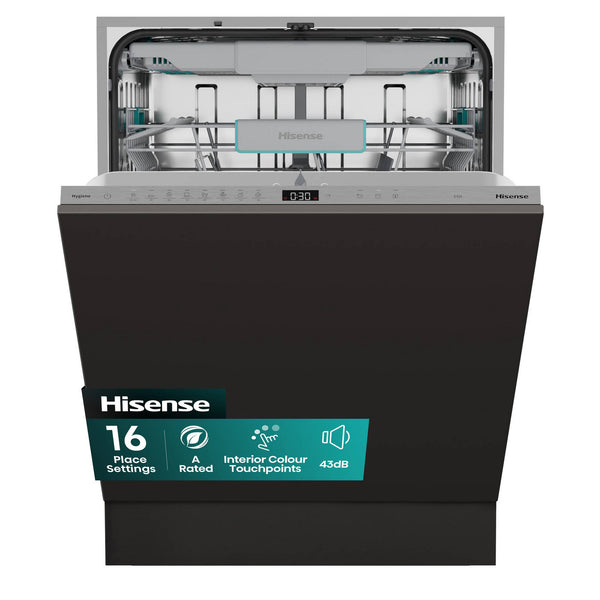 Hisense Full-Size Fully Integrated Dishwasher - 16 Place Settings