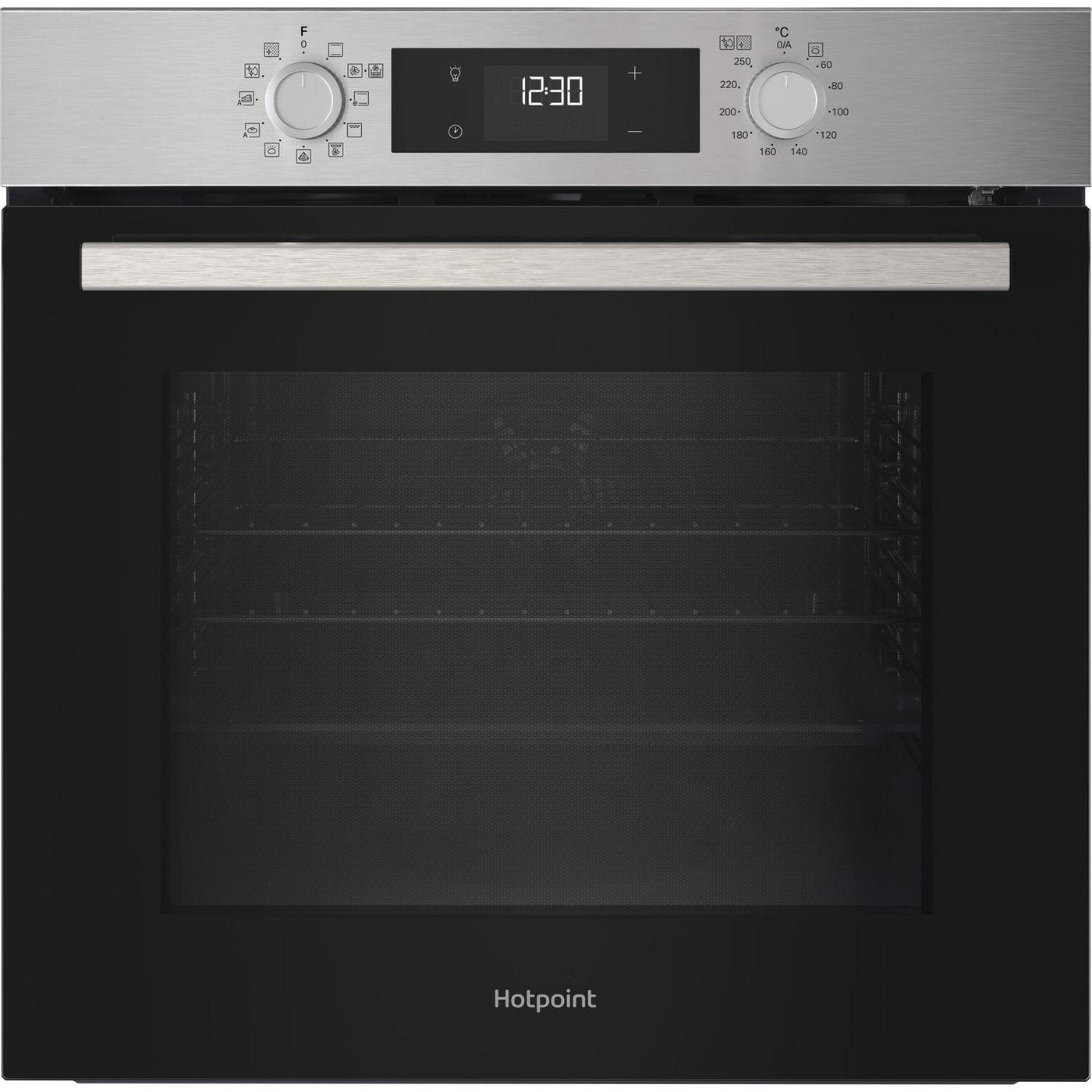 Hotpoint 60cm Built In Electric Single Oven - Silver