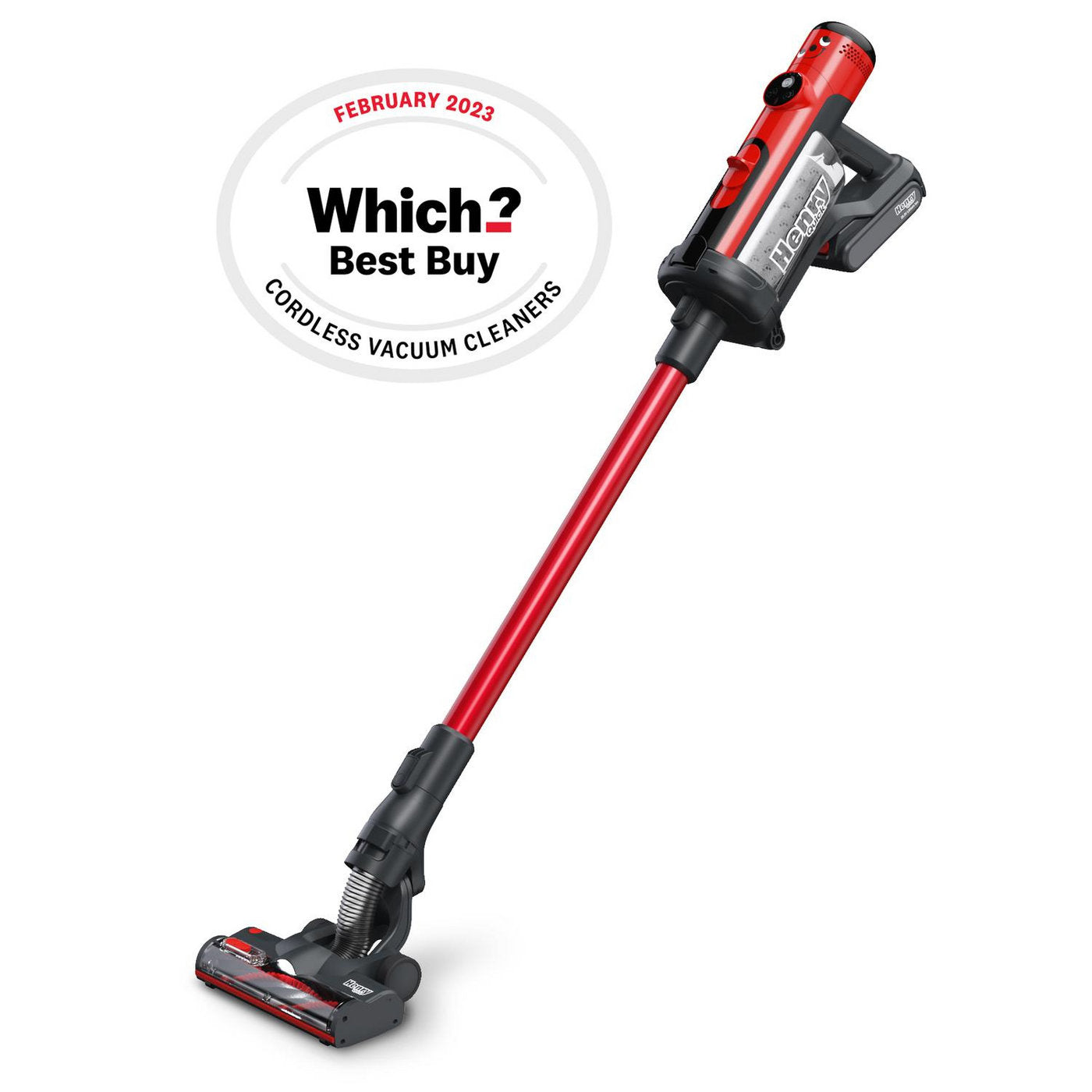 Numatic Henry Quick Vacuum - 60 Minutes Run Time - Red