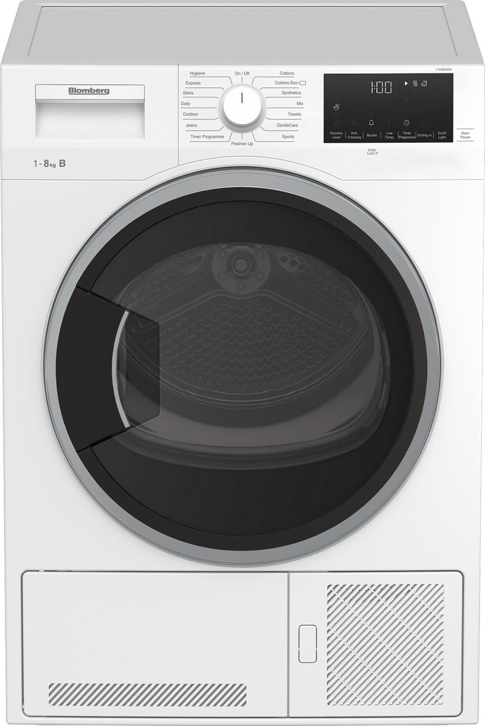 Blomberg 8kg Condenser Tumble Dryer - White