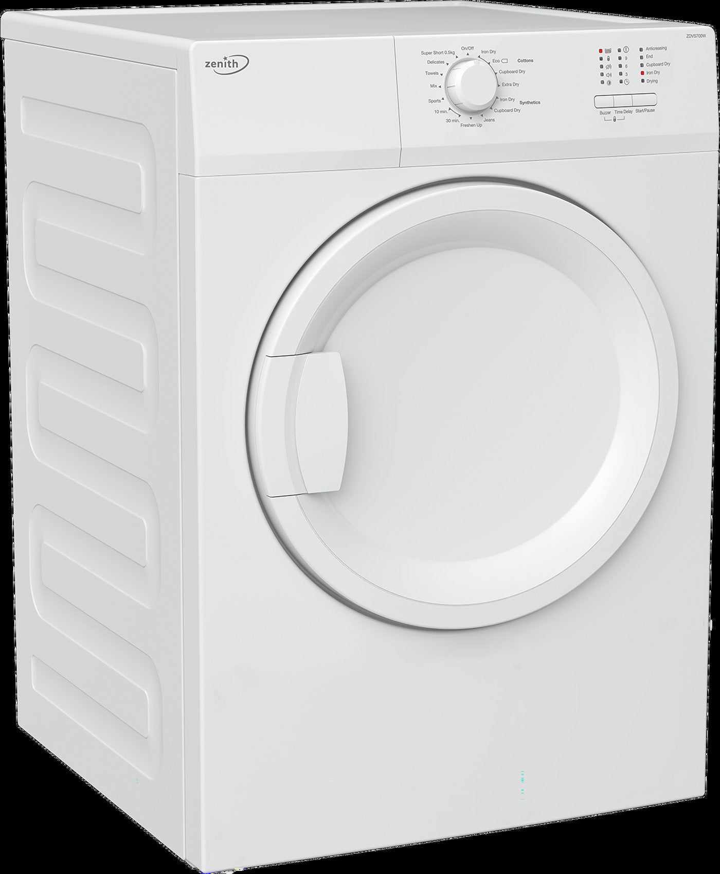 Zenith 7kg Vented Tumble Dryer - White