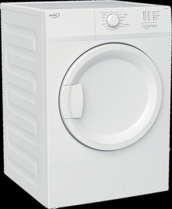 Zenith 7kg Vented Tumble Dryer - White — view 2