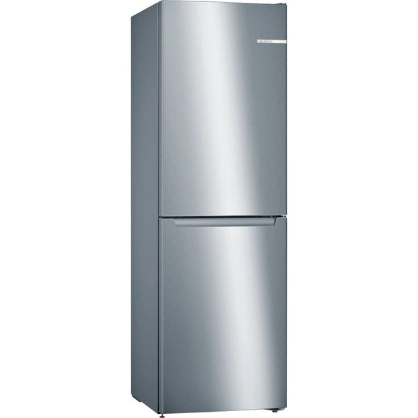Bosch KGN34NLEAG 50/50 fridge freezer in stainless steel-look finish, front view