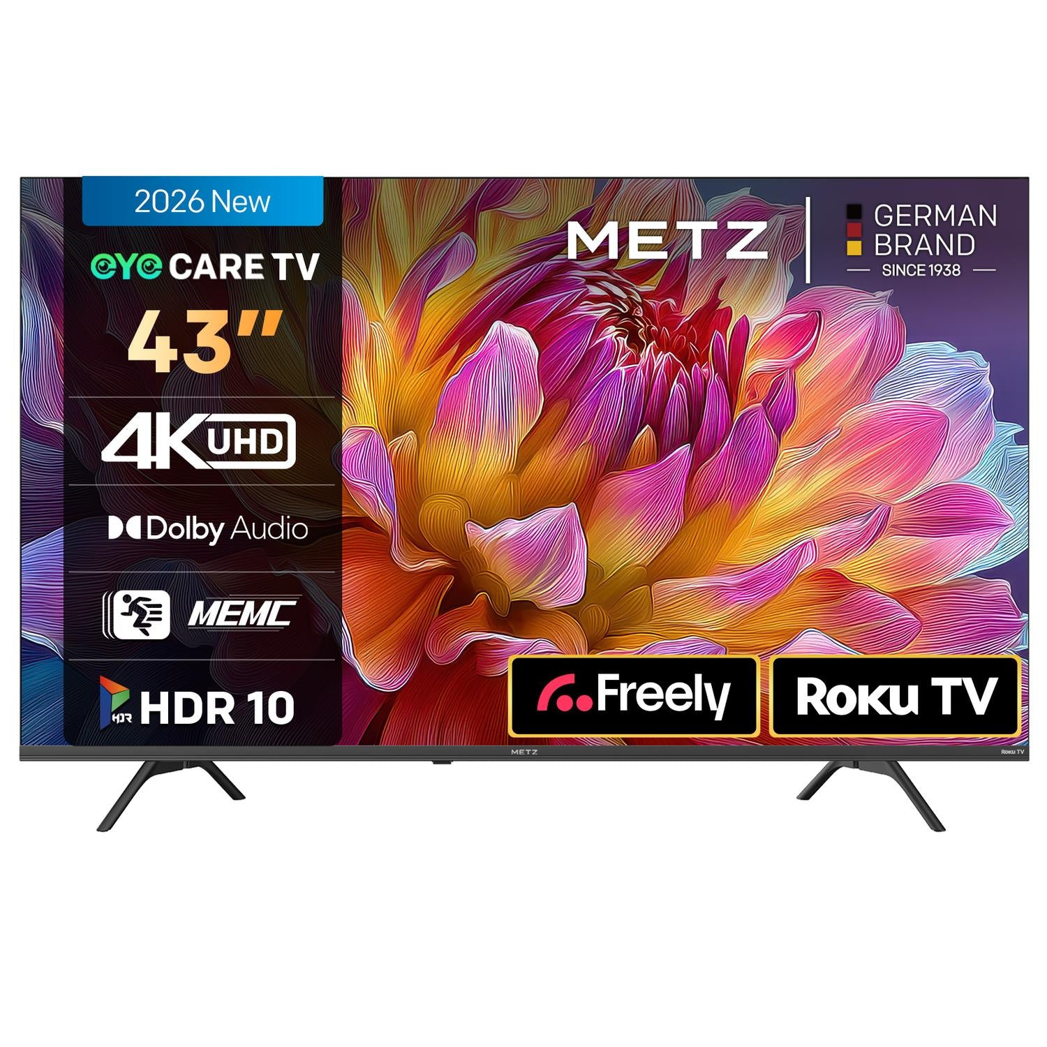 Metz 4K DLED Smart TV - Black 43"