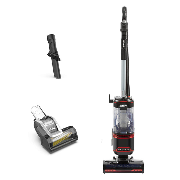 Shark NV602UKT red Lift-Away upright vacuum cleaner with attachments