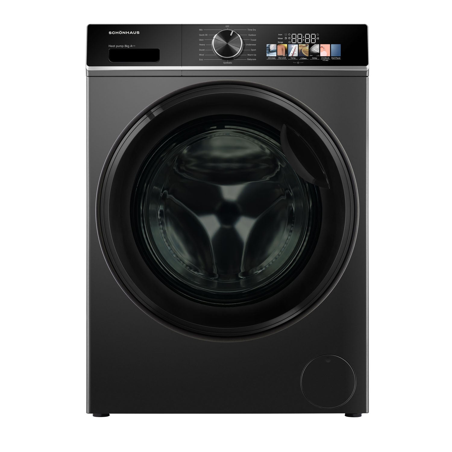 Schonhaus 8kg Heat Pump Tumble Dryer - Graphite