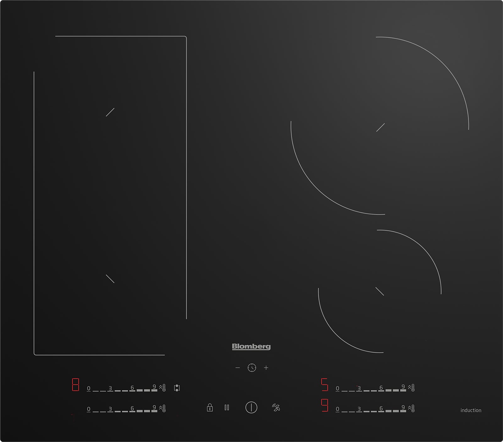 Blomberg MIN74387NP 59cm Induction Hob - Black