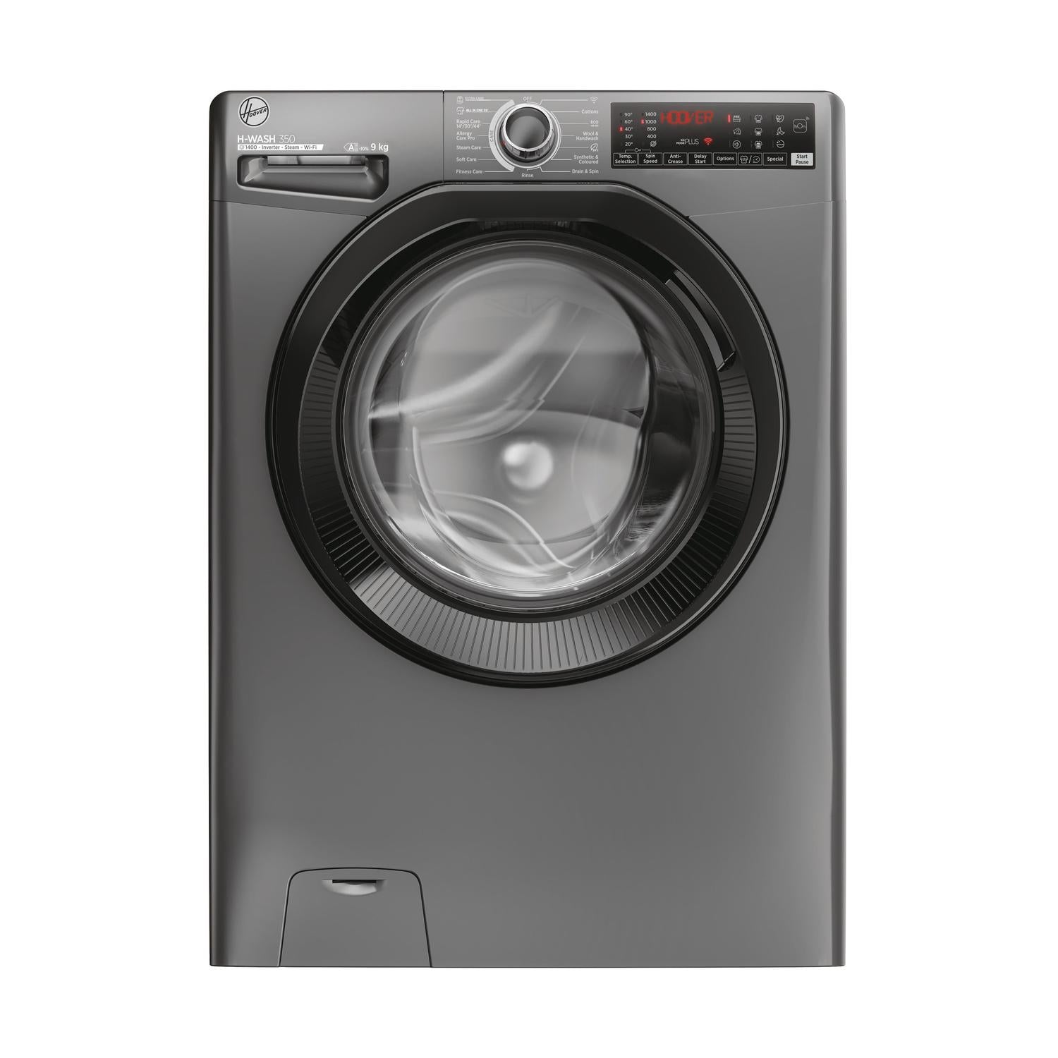 Hoover H3WPS496TAMBR68 9kg 1400 Spin Washing Machine - Graphite