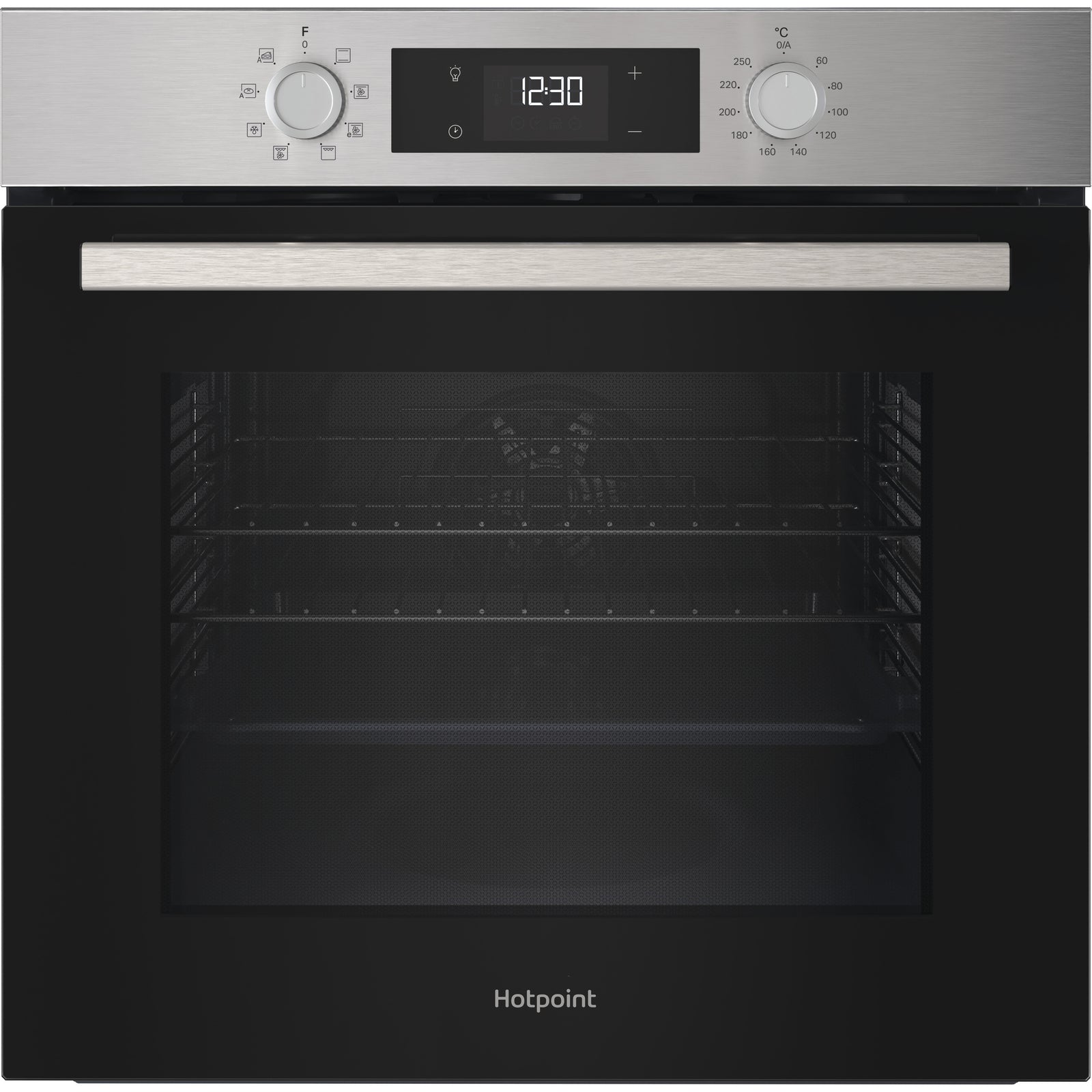 Hotpoint HOEU25CZXUK 59.5cm Built In Electric Single Oven - Stainless Steel