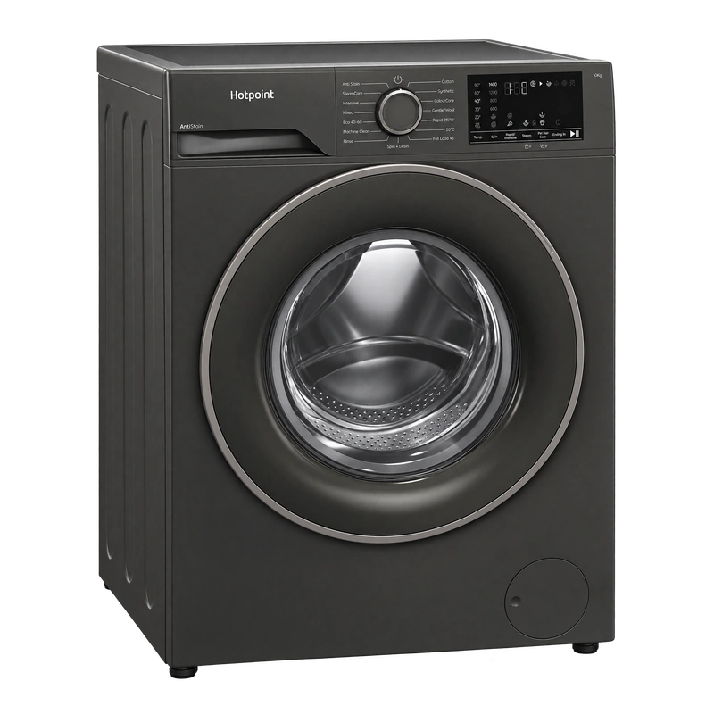Hotpoint H101GANTISTAIN 10kg 1400 Spin Washing Machine with PetHairCare - Graphite