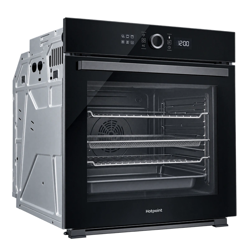 Hotpoint HOI4S8PM0BUK 60cm Built-In Single Pyrolytic Oven with Active Multiflow and Air Fry