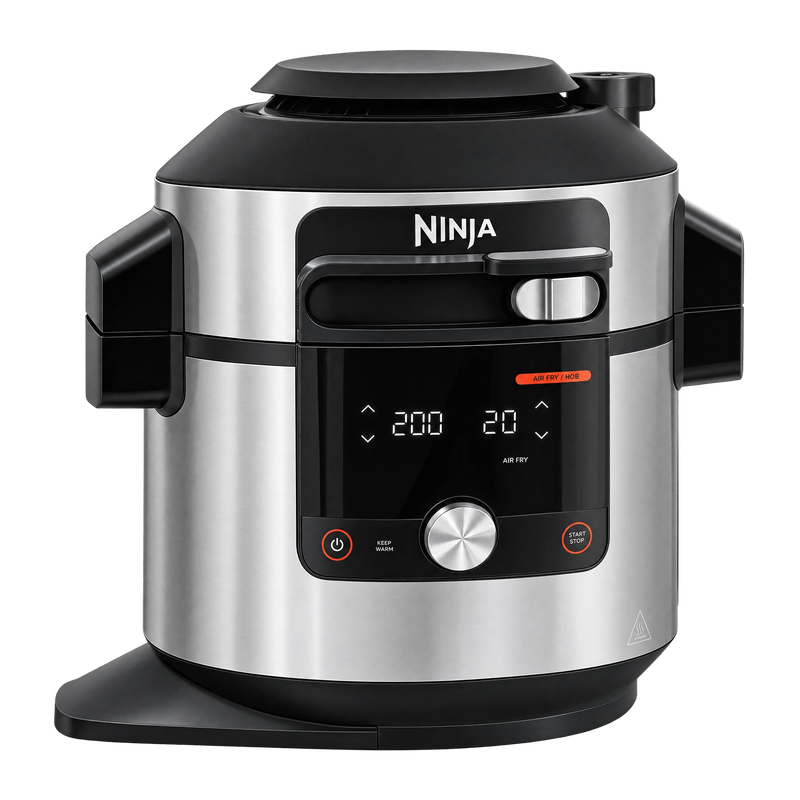 Ninja OL750UK 7.5L 15-In-1 One Lid Multi Cooker & probe - Black / Stainless Steel