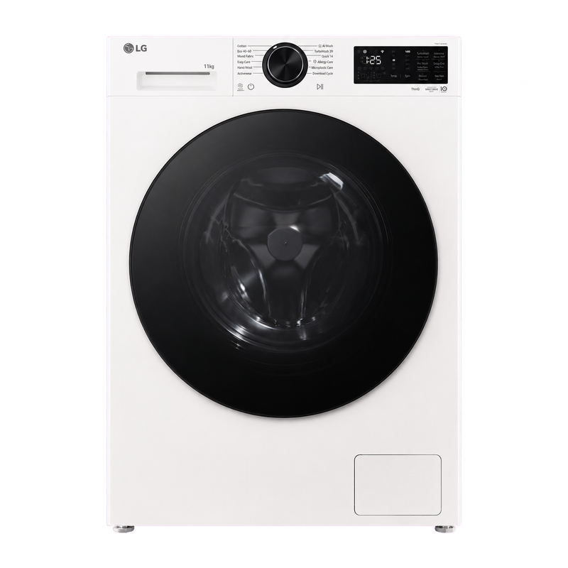 LG F4X5011TWB 11kg 1400 Spin Washing Machine - White