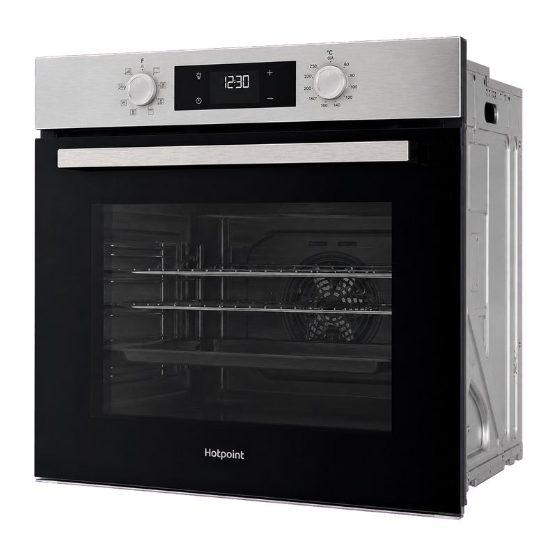 Hotpoint HOEU25CZXUK 59.5cm Built In Electric Single Oven - Stainless Steel