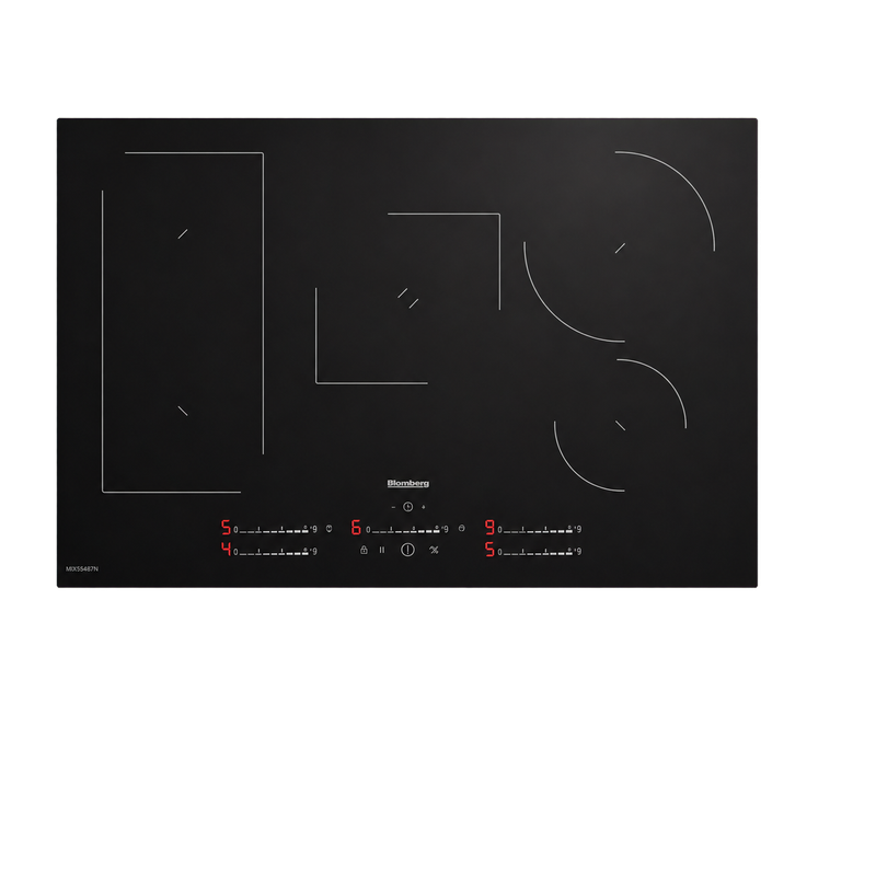 Blomberg MIX55487N 78cm Cook Sensor Induction Hob - Black