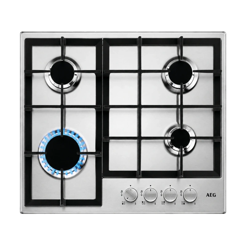 AEG HGE64200SM 3000 Slimline 60cm Gas Hob - Stainless Steel