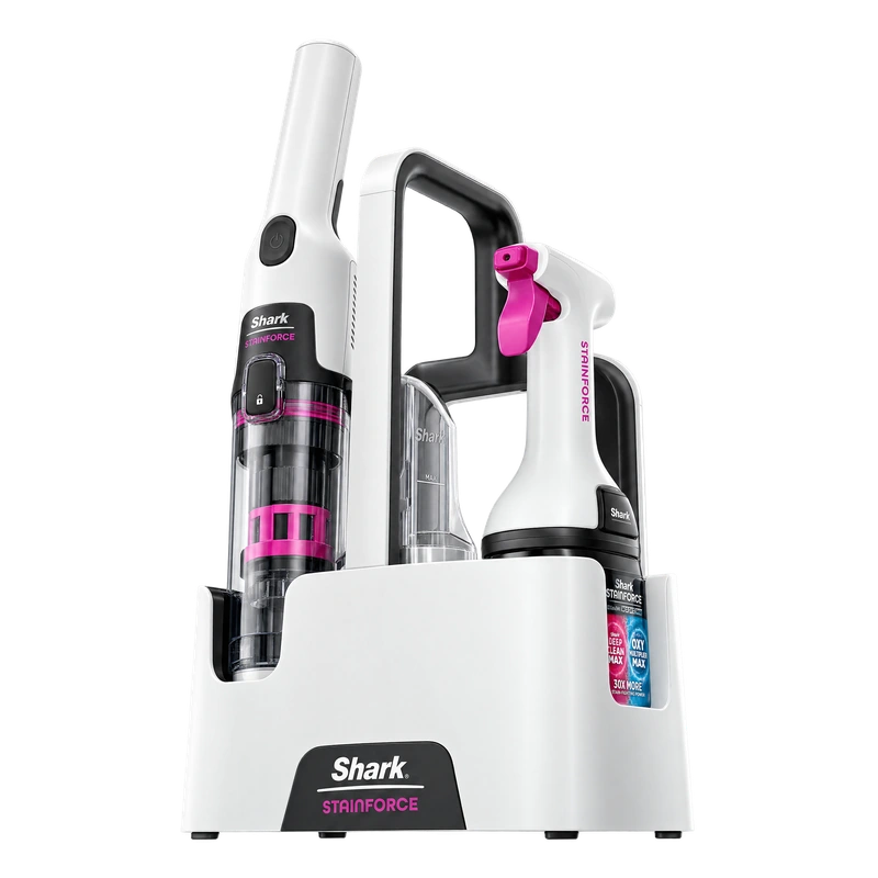 Shark HX100UKT StainForce Cordless Stain-Destroying Spot Cleaner - White