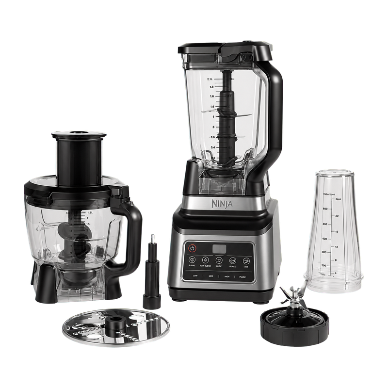 Ninja BN800UK 3-in-1 Blender and Food Processor with Auto IQ - Black/Silver