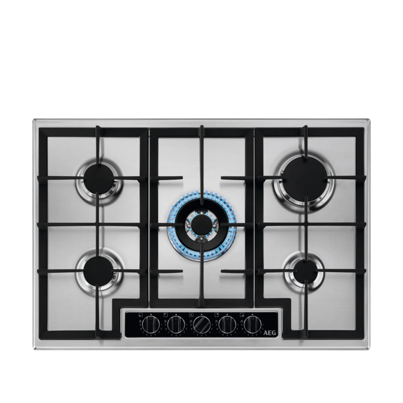 AEG HGB75420YM 75cm Gas Hob - Stainless Steel
