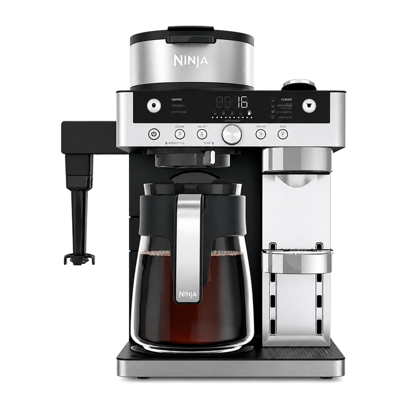 Ninja CFN802UK Espresso & Filter Coffee Machine - Silver / Black