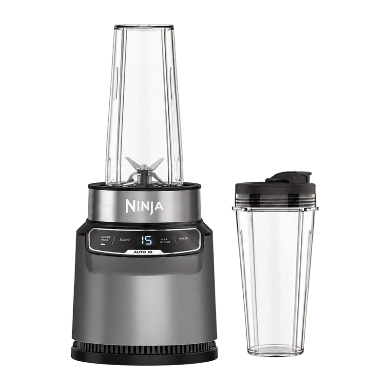 Ninja BN500UK Motorised Compact Blender with Auto-iQ - Dark Grey