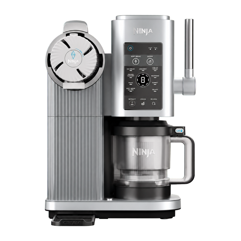 Ninja NC701UK Swirl by CREAMi 13-in-1 Soft Serve & Ice Cream Maker - Platinum Silver