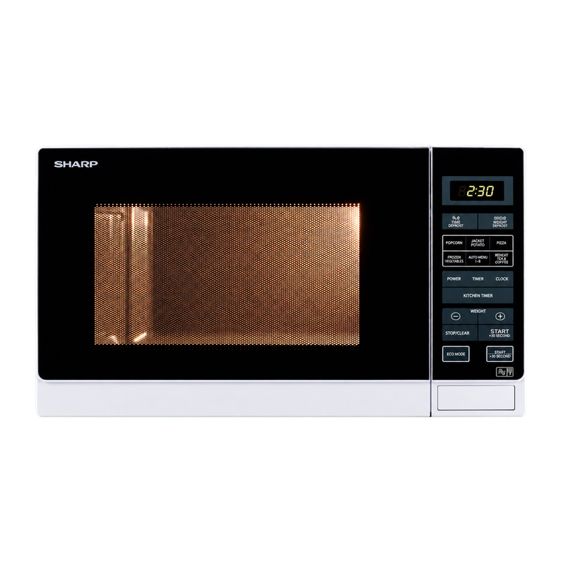 Sharp R372WM 25 Litre Solo Microwave - White