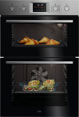 AEG 61L Double Electric Oven - Stainless Steel (Integrated)