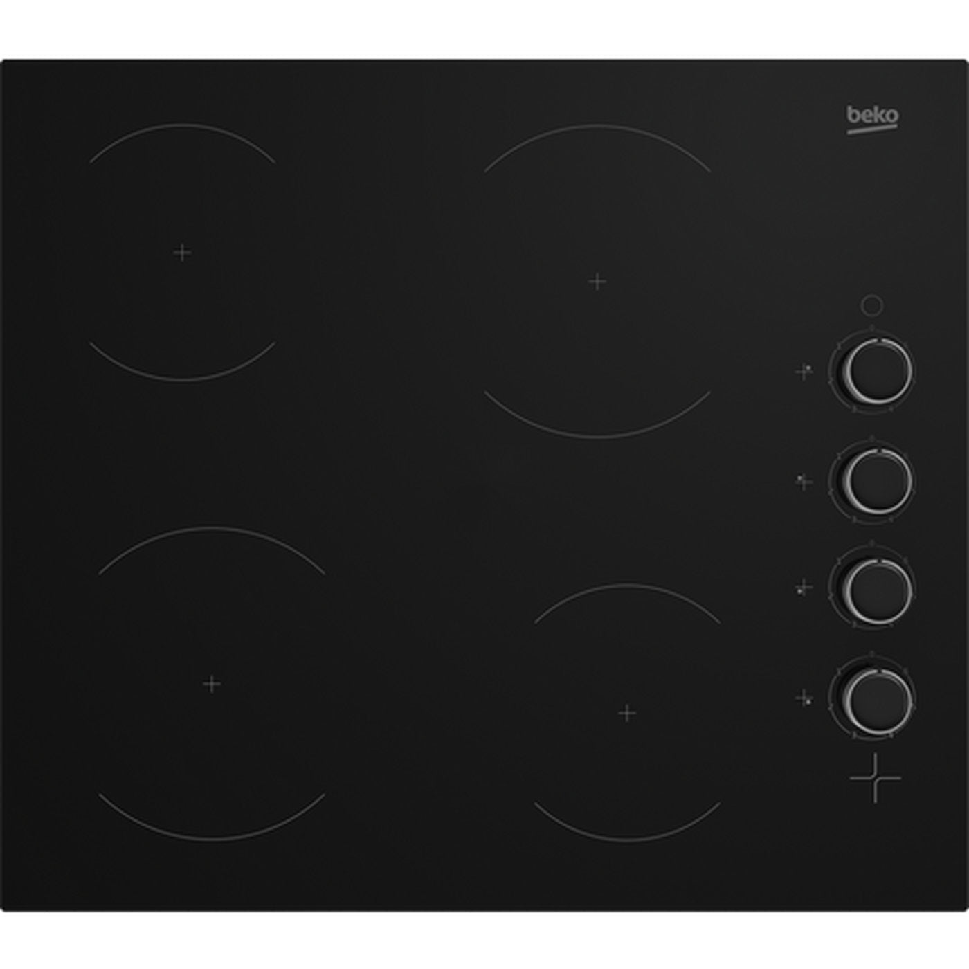 Beko 58cm Ceramic Hob - Black