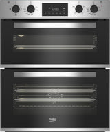 Beko 59.4cm Built under Electric Double Oven - Stainless Steel