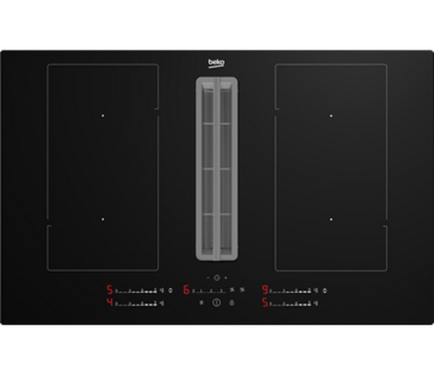 Beko 82cm Hob Extractor - Black