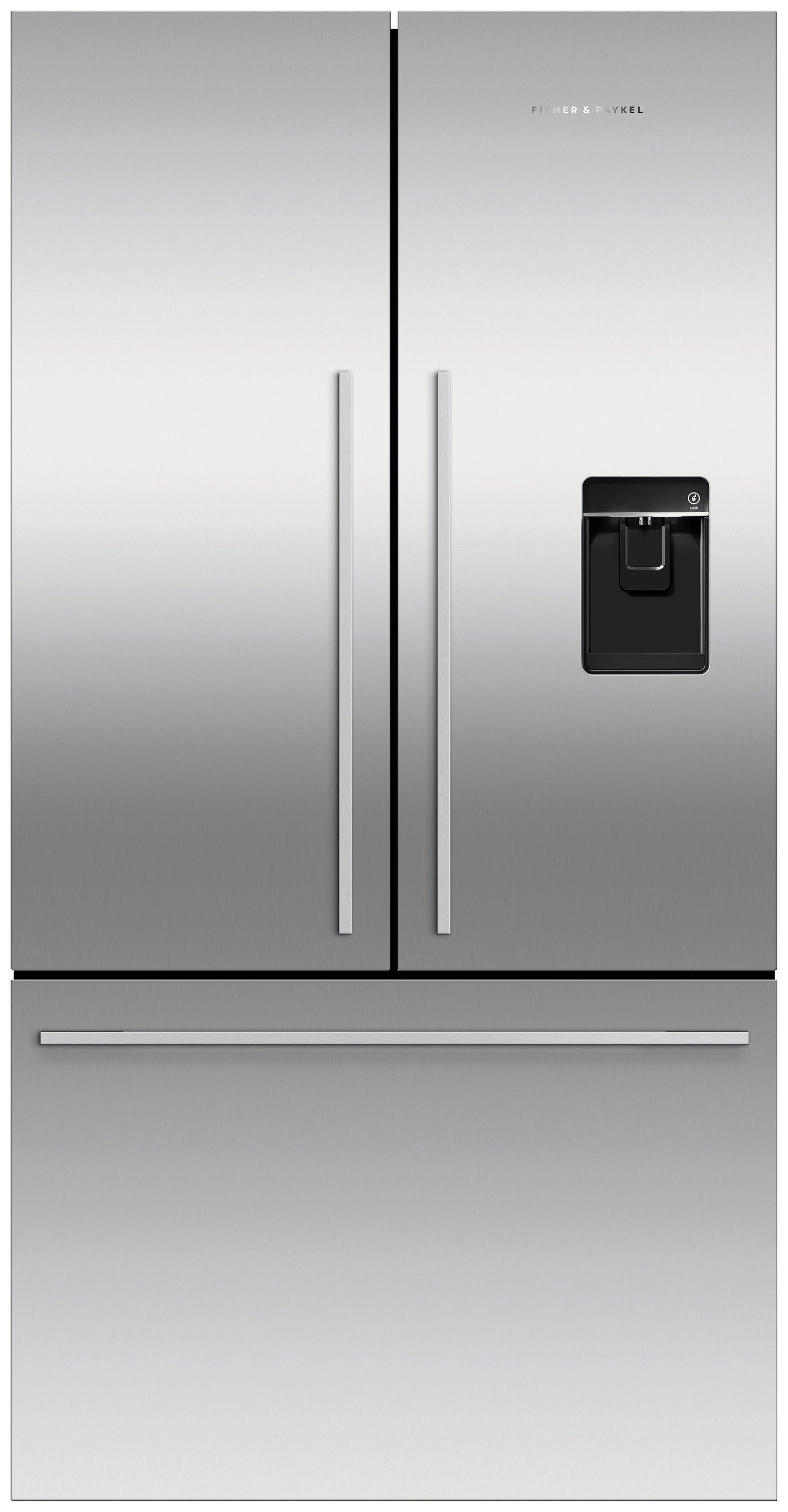 Fisher & Paykel 90cm Frost Free American Fridge Freezer - Stainless Steel