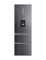 Haier 59.5cm 60/40 Frost Free Fridge Freezer - Dark Inox