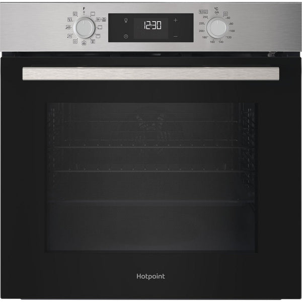 Hotpoint 60cm Built In Electric Single Oven - Silver