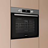 Hotpoint 59.5cm Built In Electric Single Oven - Stainless Steel