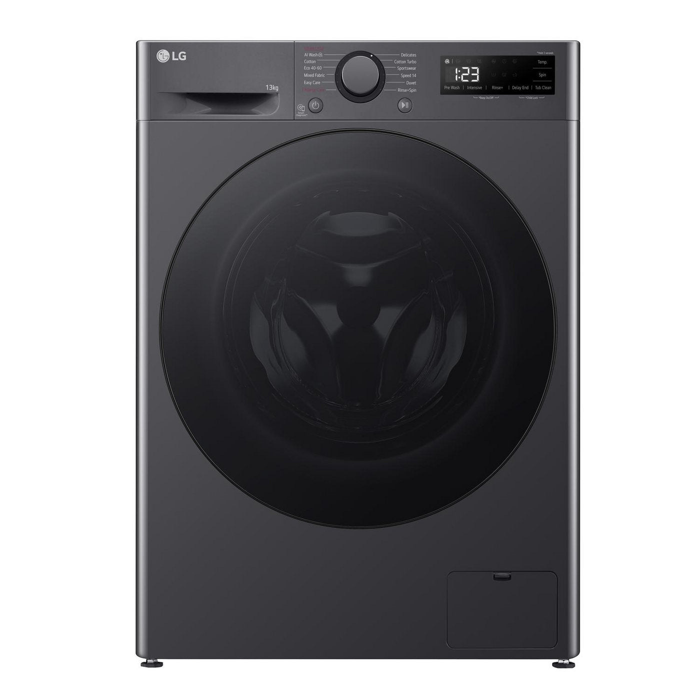 LG 13kg 1400 Spin Washing Machine - Slate Grey