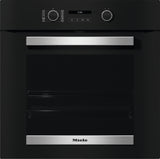 Miele H 2465 BP 59.5cm Built In Electric Single Oven - Black & Stainless Steel