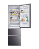 Haier 59.5cm 60/40 Frost Free Fridge Freezer - Dark Inox
