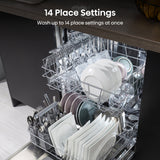 Hisense Full-Size Dishwasher - White - 14 Place Settings