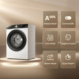 Hisense 12kg 1400 Spin, Steam Washing Machine - White