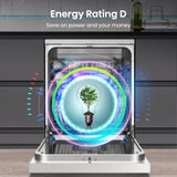 Hisense Full-Size Dishwasher - White - 14 Place Settings