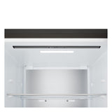 LG 59.7cm Frost Free Fridge Freezer - Essence Black Steel