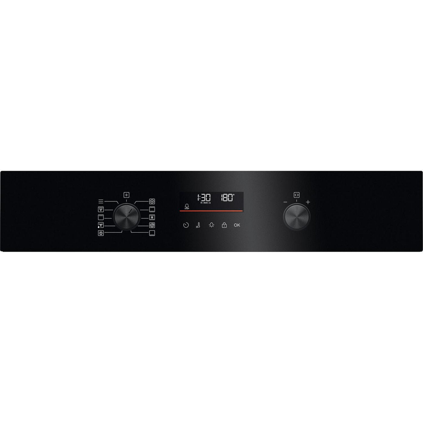 AEG 59.6cm Built In Electric Single Oven - Black