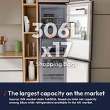 Hoover Total No Frost Fridge Freezer - Black