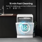 Hisense Full-Size Dishwasher - White - 14 Place Settings