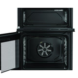 Hotpoint 60cm Double Oven Electric Cooker with Ceramic Hob - Black