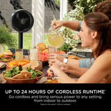 Shark FlexBreeze High-Velocity Hybrid Cordless & Corded Fan - Black
