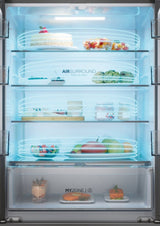 Haier 70cm 60/40 Total No Frost Fridge Freezer - Dark Inox