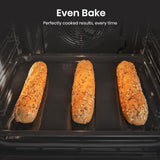 Hisense 50cm Double Oven Electric Cooker with Ceramic Hob - Black