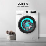Hisense 8kg 1400 Spin, Steam Washing Machine - White